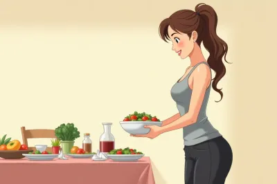 healthy delicious family recipes low-calorie options 3D animation