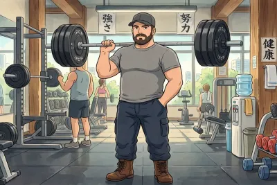 Progressive Overload: The Honest Secret to Getting Stronger - Studio Ghibli anime illustration
