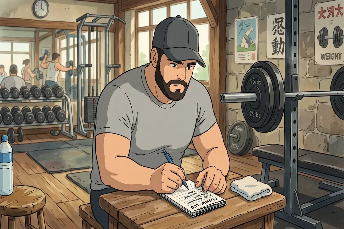 how to apply progressive overload week to week - Studio Ghibli anime illustration
