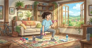 10 home exercises to lose weight fast no equipment required anime illustration