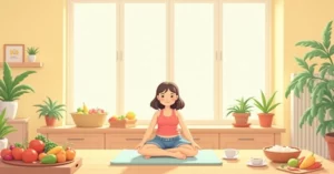 10 Best At-Home Exercises to Lose Weight in 2026 - Studio Ghibli anime illustration