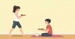 10 Fat Burning Exercises at Home for Beginners - Studio Ghibli anime illustration