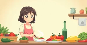 7 Science-Backed Health Benefits of the Mediterranean Diet - Studio Ghibli anime illustration