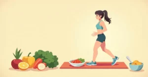 7 Best Cardio Exercises to Burn Belly Fat at Home - Studio Ghibli anime illustration