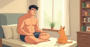 7 Science-Backed Secrets to Build Muscle Mass Fast - Studio Ghibli anime illustration