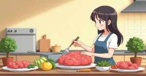 Carnivore Diet for Beginners: 7-Step Complete Starter Guide - Studio Ghibli anime illustration